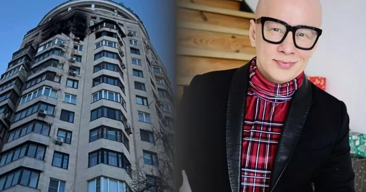 Російський дрон розніс квартиру Олексія Гончаренка в Києві: продюсер показав чорну вирву в спальні